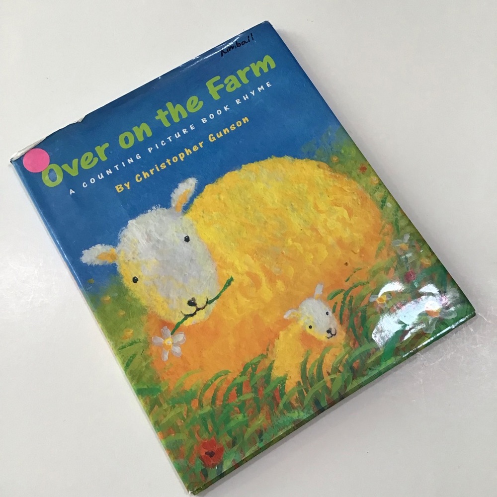 Over On The Farm Counting Picture Book Rhyme Christopher Gunson HC 1997